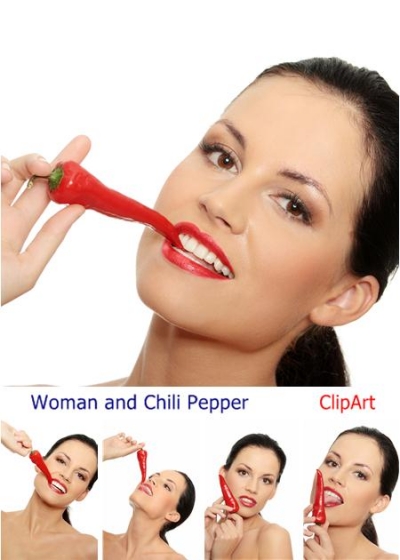 Woman and Chili Pepper