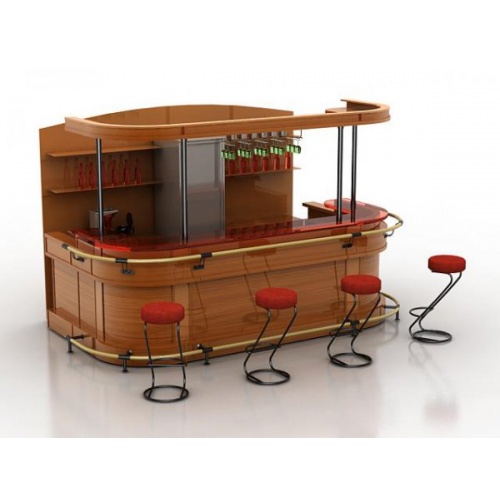 3D Графика 3d модели барных стоек