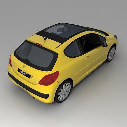 3D Графика 3D models Car Peugeot 207