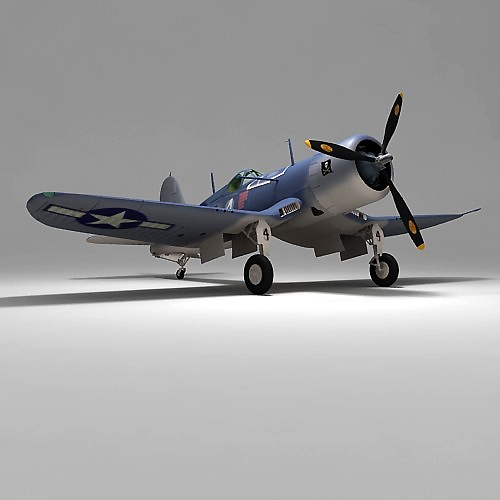 3D Графика Истребитель F4U Corsair