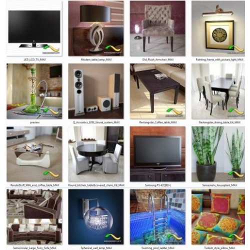 3D Графика Сборник 3D моделей от Render Stuff