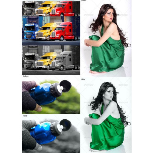 Photoshop GraphicRiver - Selective Color Actions