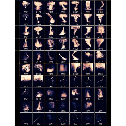 Photoshop Кисти для Photoshop – Торнадо / Photoshop Brushes – Rons Tornado