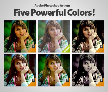 Photoshop Powerful Colors, i-Dark, Classic People Actions