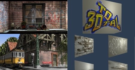 Программы 3D Total Textures vol.5 Release 2.0: Dirt & Graffiti