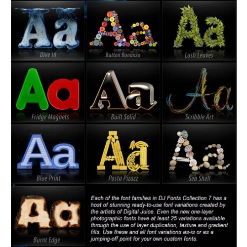 Шрифты Digital Juice Fonts Collection 7, 8, 9, 10 (Activated!) 2010