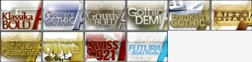 Шрифты Digital Juice Fonts: Collection Six