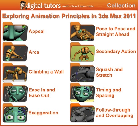 Уроки Digital Tutors - Exploring Animation Principles in 3ds Max 2011 Collection [2010-2011, ENG]