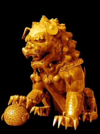 Gilded lion/Позолоченный лев.