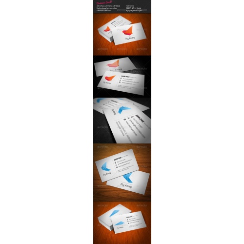 GraphicRiver — Fly Origami Business Card