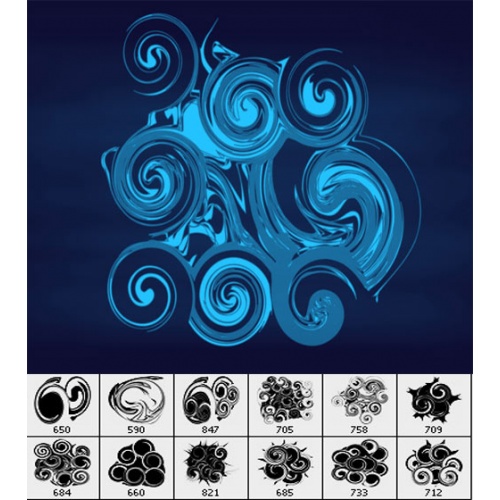 Кисти спирали 3