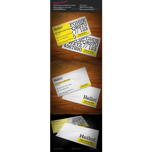 GraphicRiver — Alphabet Business Card