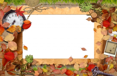 Рамочка -Осенняя пора прекрасна-The autumn time is fine