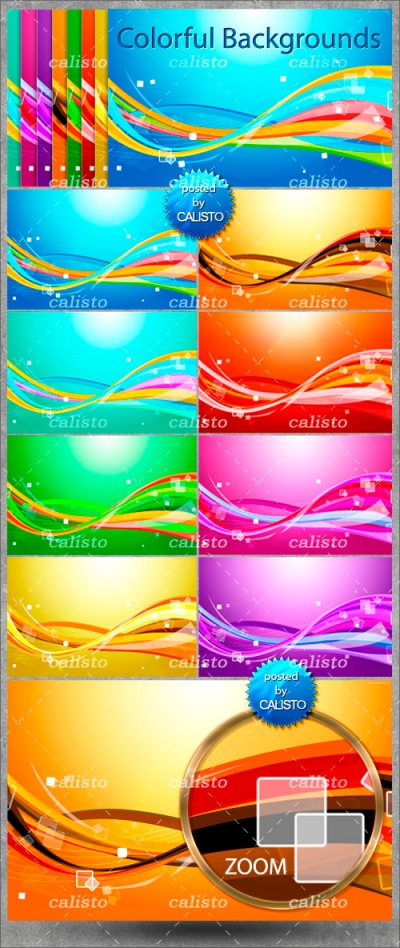 GraphicRiver - Colorful Backgrounds Pack - REUPLOADED! - FSN.COM