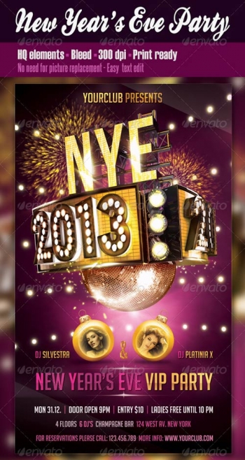 GraphicRiver New Years Eve Party Flyer