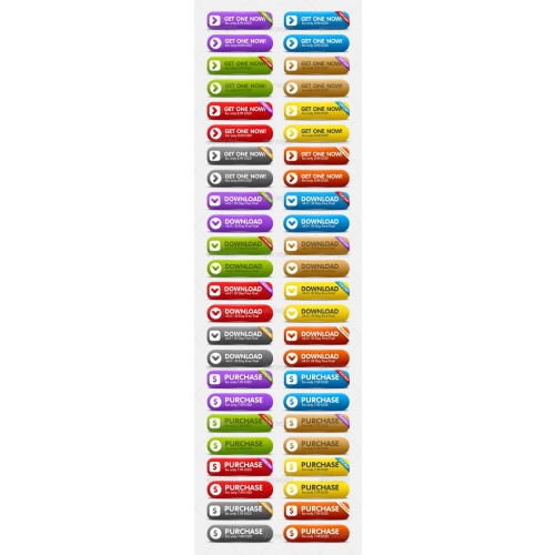 GraphicRiver - Clean Resizable Buttons