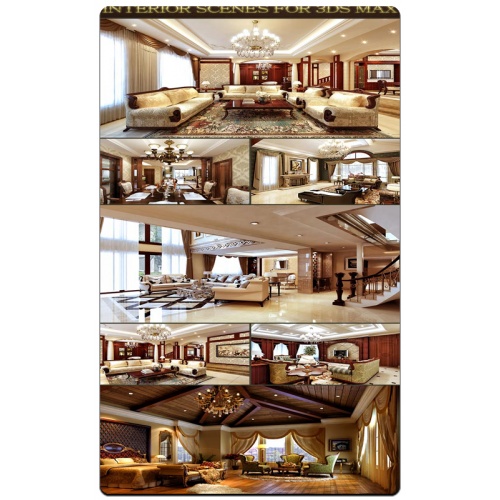 Interior Scenes For 3DMax With V-Ray