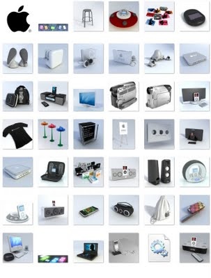 Collection of 3D models from Apple
