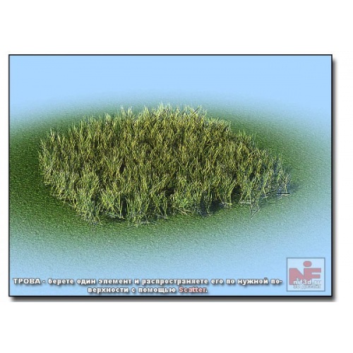 Сборник 3D моделей диких растений и цветов