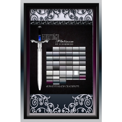 Градиенты для Photoshop — Платинум