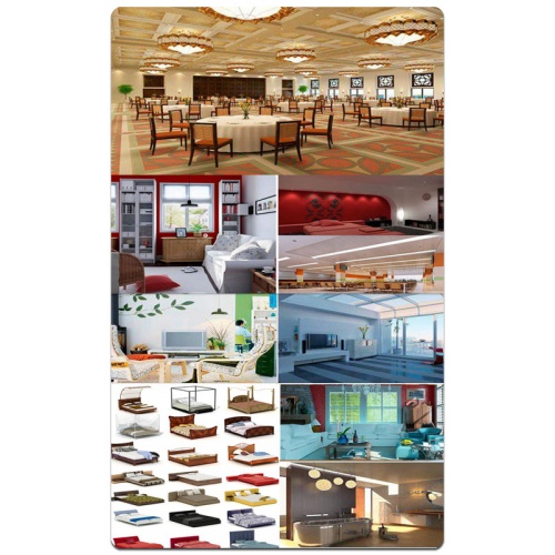 Modern interior scenes for 3D vol 01