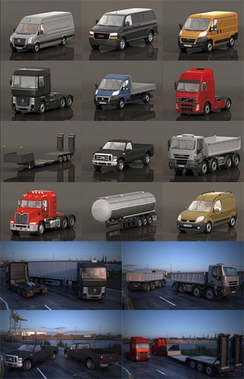 3D модели грузовых авто 