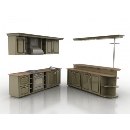 3D Модели Интереров кухни