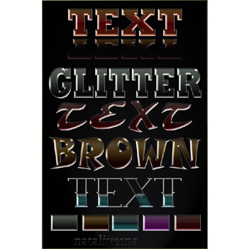 Блеск — стили текстовые №13 / Glitter -Text styles