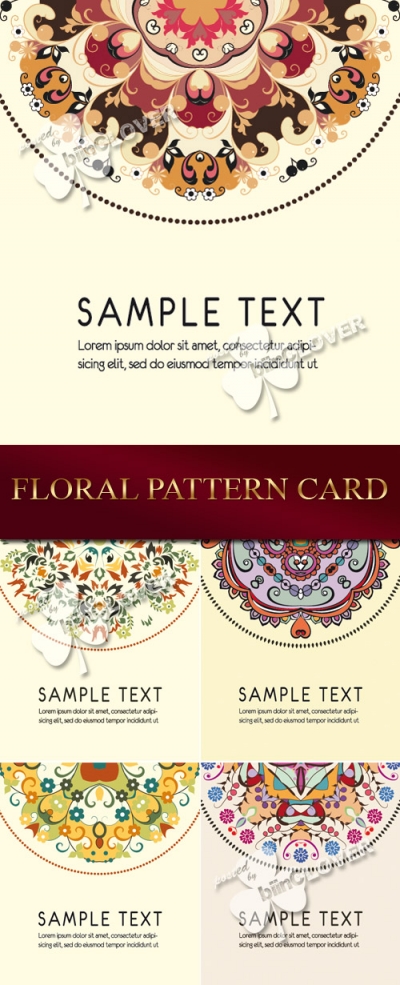 Floral pattern card