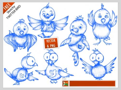 Бесплатные векторные иконки Twitter