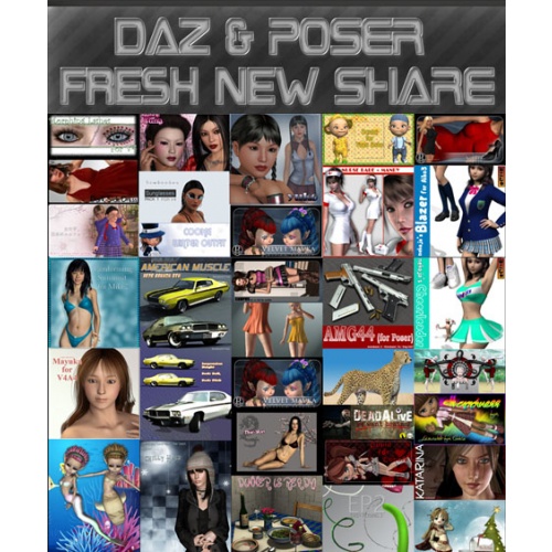 DAZ & Poser 3D Models NEW Collection