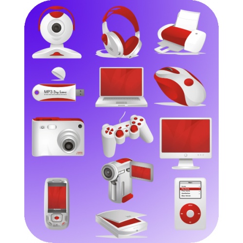 Красные иконки