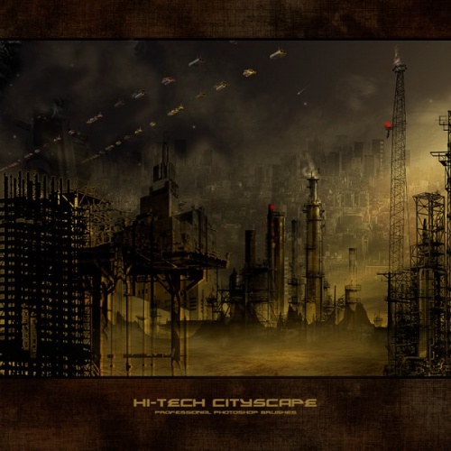 Кисти rons hi-tech cityscape