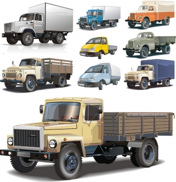Vector trucks/Векторные грузовики.