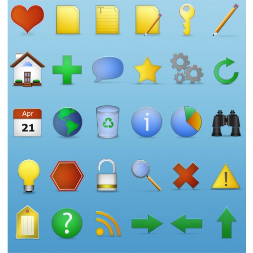 Juicy Fruit Icon Set