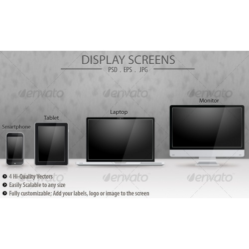 GraphicRiver - Display Screens Vector