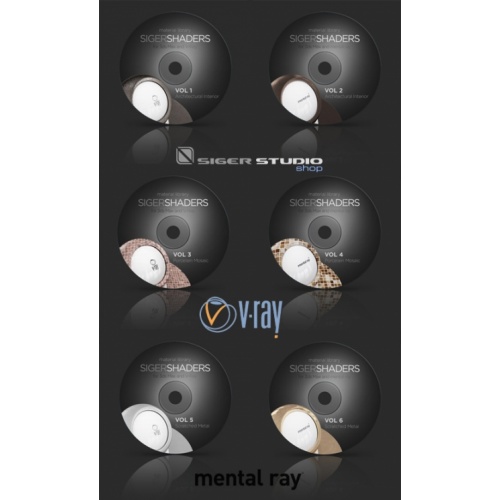 SigerShaders Vray & Mental Ray (Volume 1-6)
