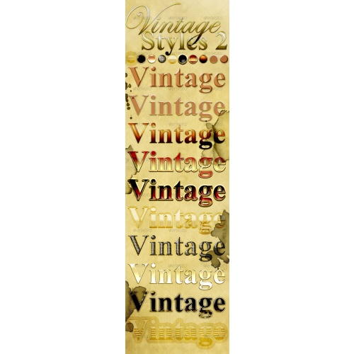 GraphicRiver — Vintage Photoshop Styles 2