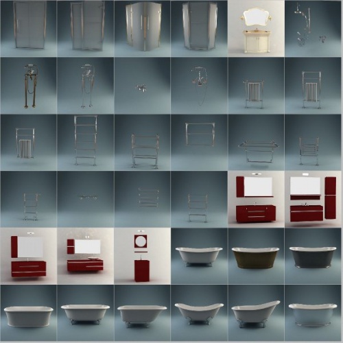 3D Models: Bathroom Equipment