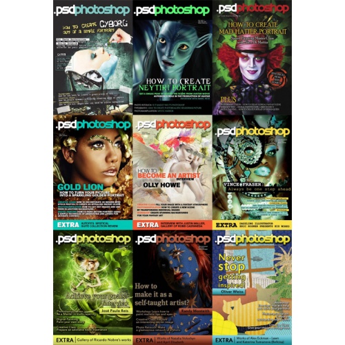 .psd Photoshop Magazine (January-October 2010)