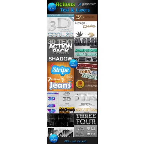 GraphicRiver — Action Text & Layers