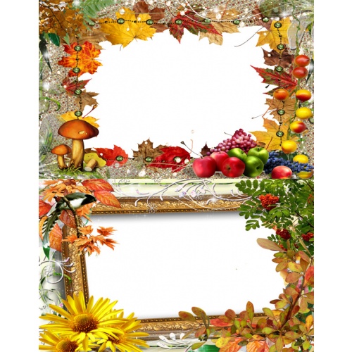 Рамки для Photoshop-Осенние красочные фантазии