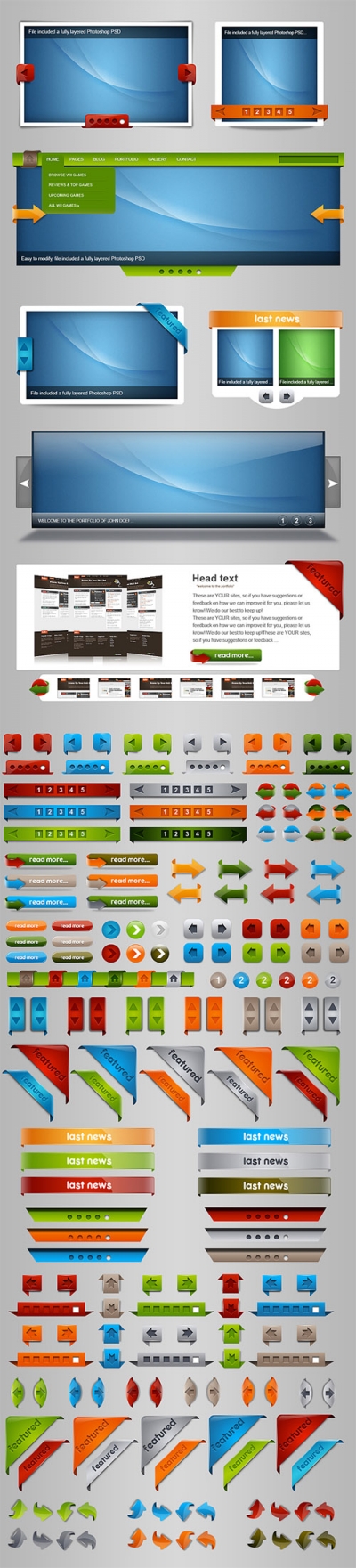 Set of Elements for Decoration the Slider - REUPLOADED! - FSN.COM