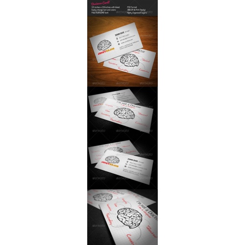 GraphicRiver - Juicy Brain Business Card