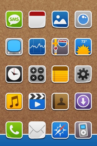 Иконки в стиле iphone Stiker