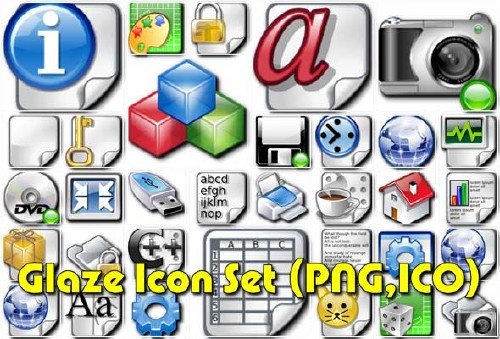Коллекция иконок Glaze Icon