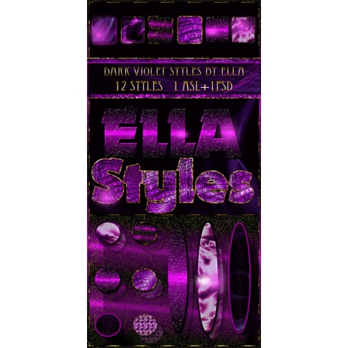 Оригинальные стили в темно-фиолетовых тонах от ELLA