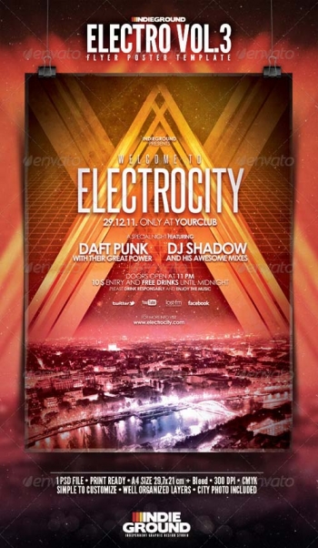 GraphicRiver Electro Flyer/Poster Vol. 3