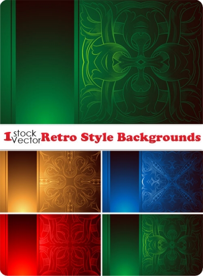 Retro Style Backgrounds Vector