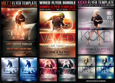 Graphicriver Wired Flyer Bundle